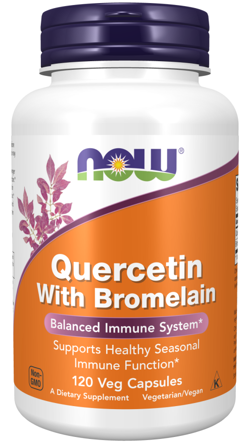 now Quercetin with Bromelain 120 Veg Capsules