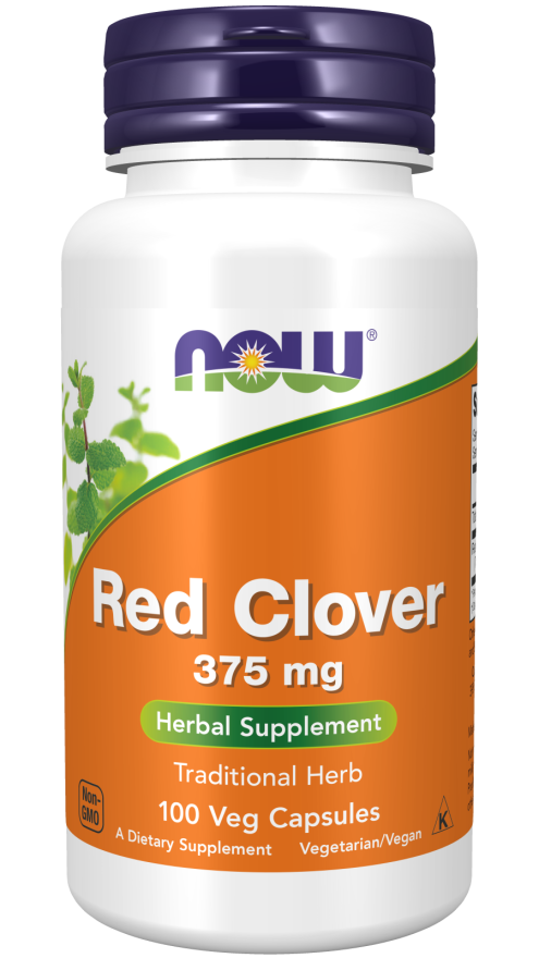 now Red Clover 375 mg Veg Capsules 100