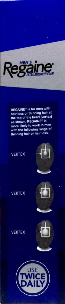 Regaine Foam Hair Loss Treatment Mens 60g 1 Month Pack - Pharmacy Medicine