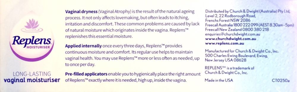 Replens Long Lasting Vaginal Mosituriser 10 Applicators