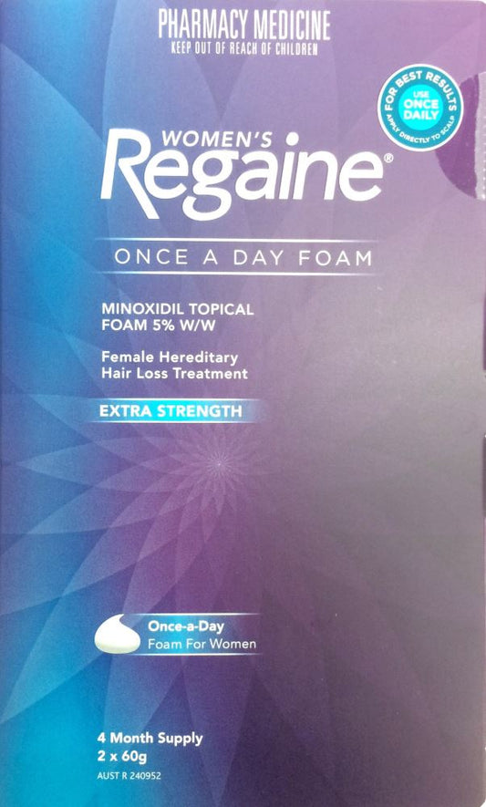 Regaine Foam for Women Hair Loss Treatment 4 Month Pack - Pharmacy Medicine