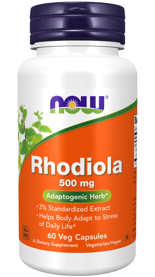 now Rhodiola 500 mg Veg Capsules