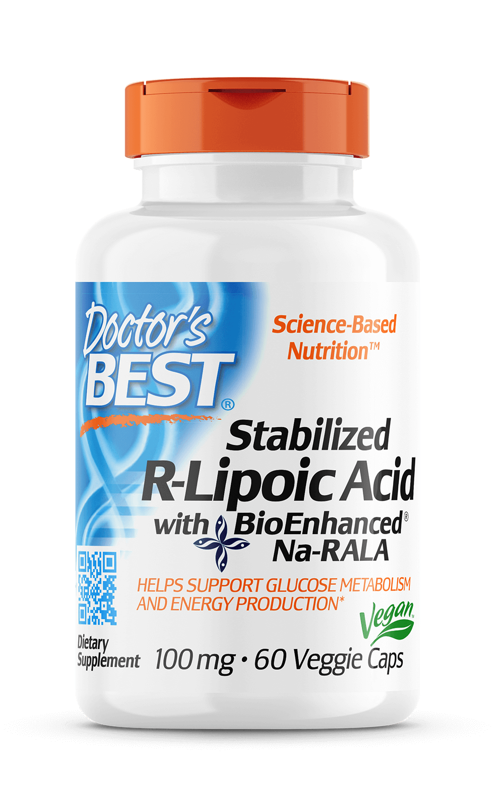 Doctor's Best R-Lipoic Acid with BioEnhaned Na-RALA 100mg 60 Capsules