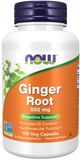 now Ginger Root 550 mg 100 Veg Capsules