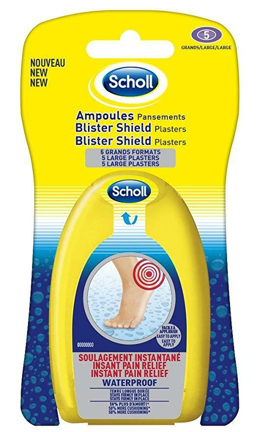 Scholl Blister Plasters 5 Large Waterproof Blister Shield Plasters
