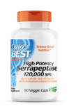 Doctor's Best High Potency Serrapeptase 120,000SPU 90 Vege Capsules