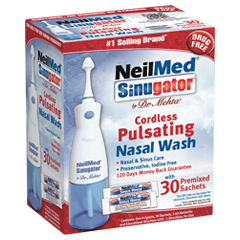 Neilmed Sinugator Cordless Pulsating NasalWash with 30 Premixed Packets - Pakuranga Pharmacy
