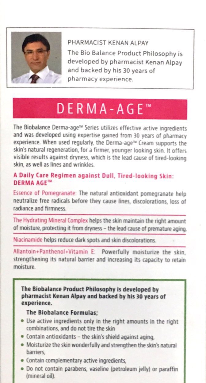 BioBalance Derma-Age Rejuvenating Skin Care Cream 55ml - Pakuranga Pharmacy