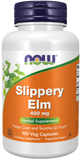 now Slippery Elm 400 mg 100 Veg Capsules