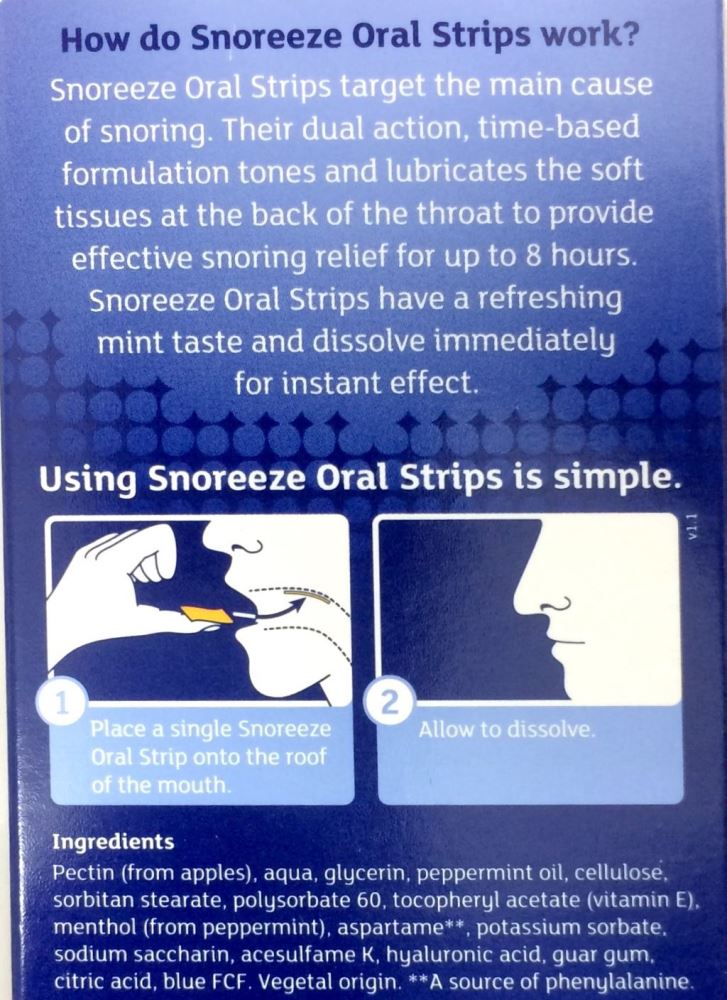 Snoreeze Oral 14 Strips