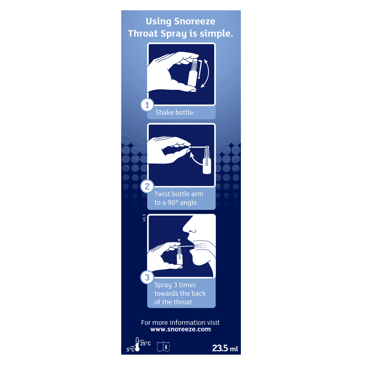 Snoreeze Snoring Relief Throat Spray 23.5ml