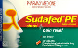 Sudafed PE Sinus Plus Pain Relief 48 Tablets