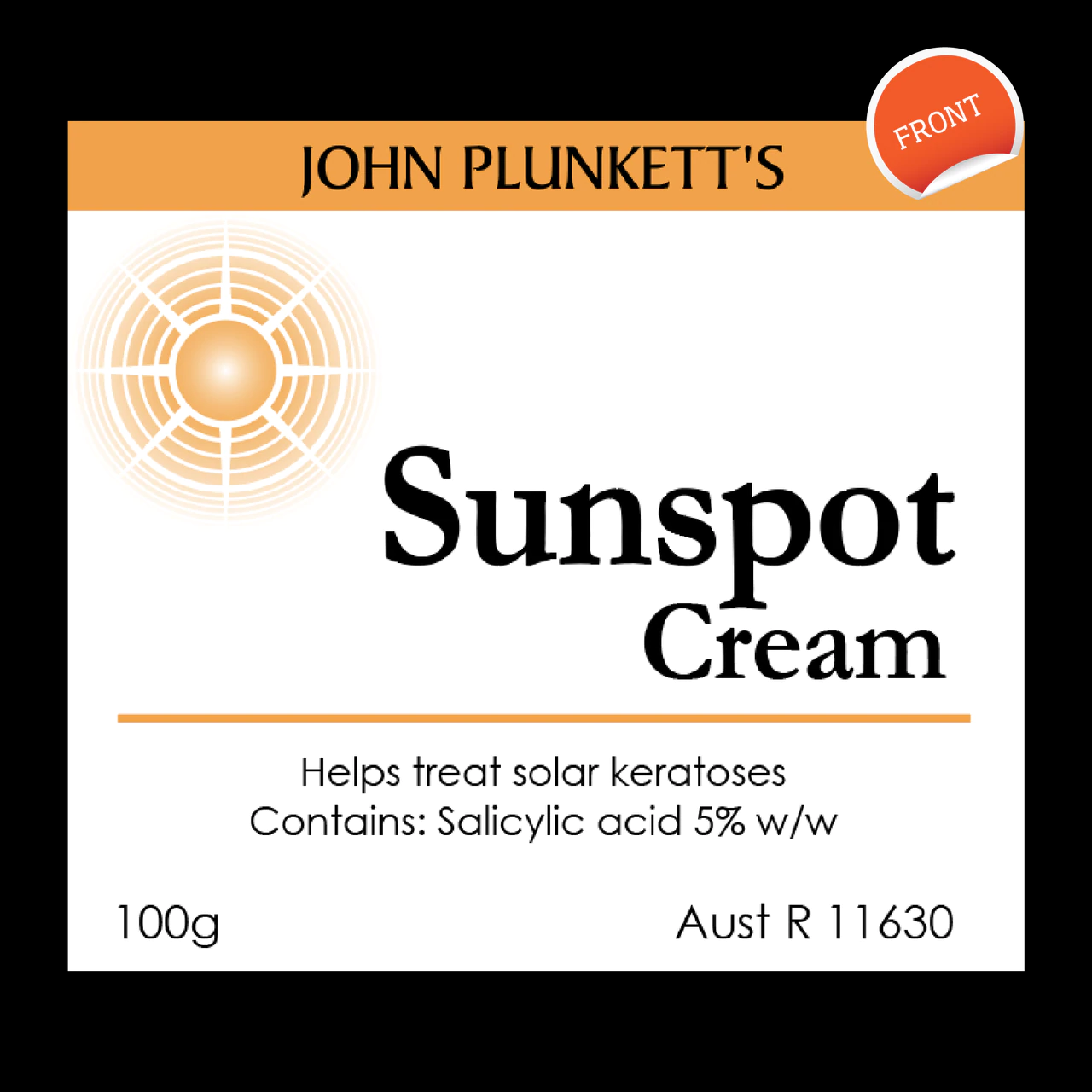 John Plunkett's Sunspot Cream 100g