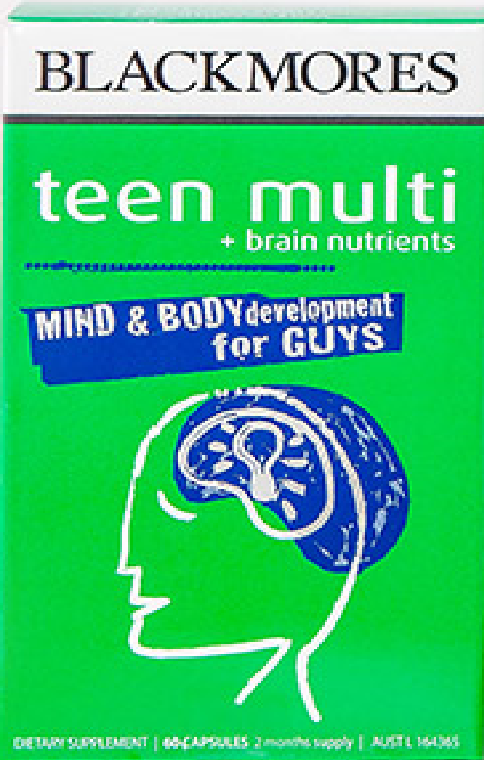Blackmores Teen Multi + Brain Nutrients For Mind & Body Development For Guys - Pakuranga Pharmacy