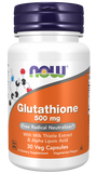 now Glutathione 500 mg 30 Veg Capsules