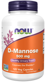 now D-Mannose 500 mg 120 Veg Capsules