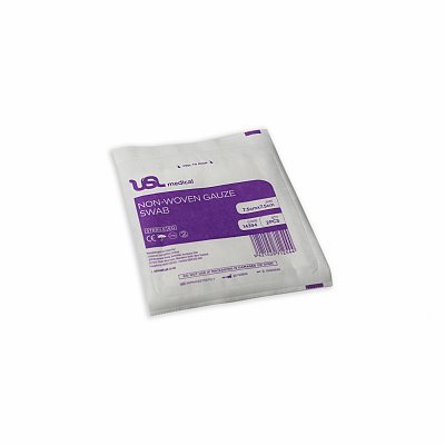 USL Non Woven Swabs Sterile 7.5cm x 7.5cm 2's 50 pack