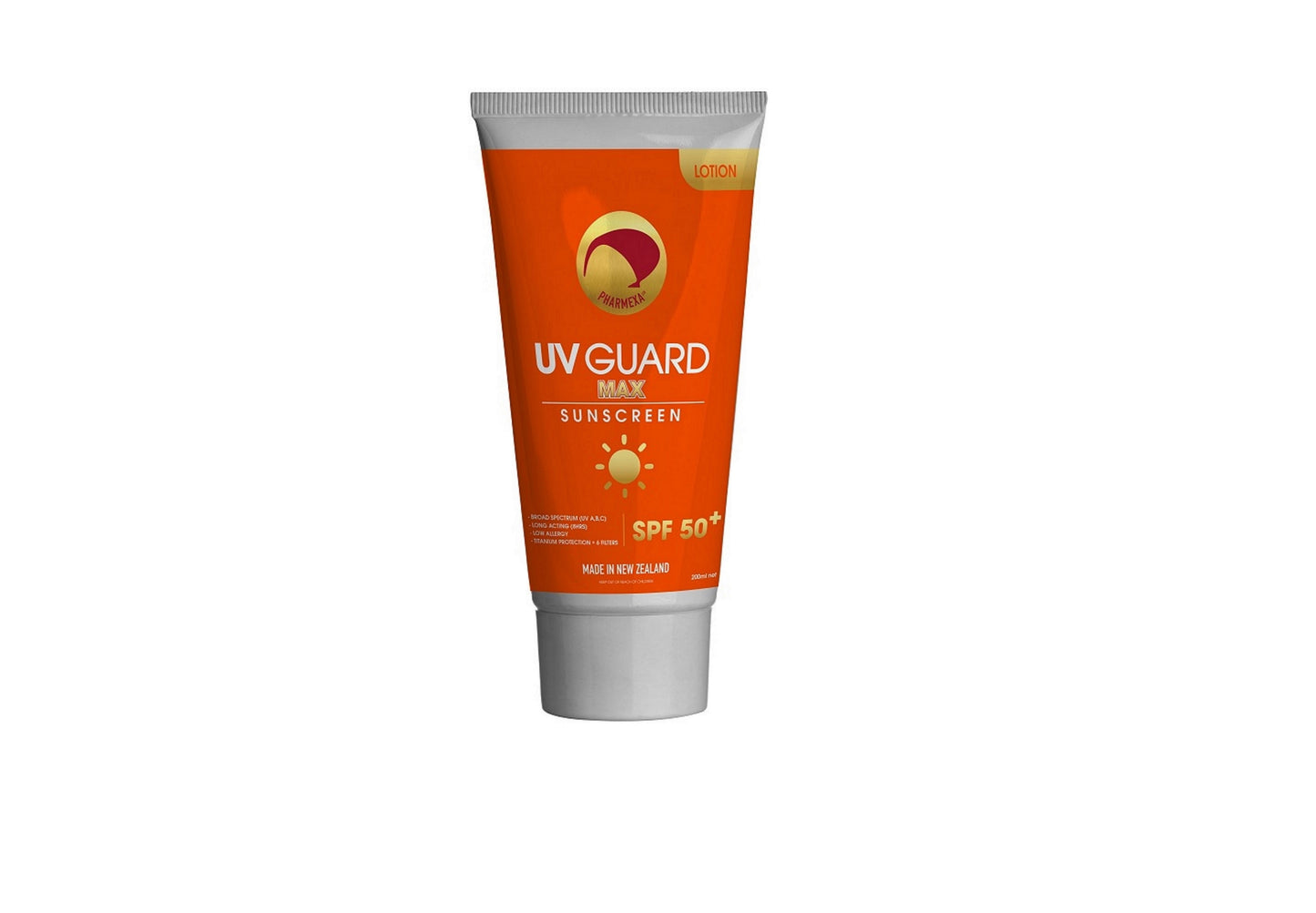 UV Guard MAX Sunscreen SPF 50+ 200ml Lotion.
