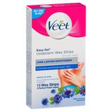 Veet Easy Gel Underarm Wax Strips Sensitive Skin 16