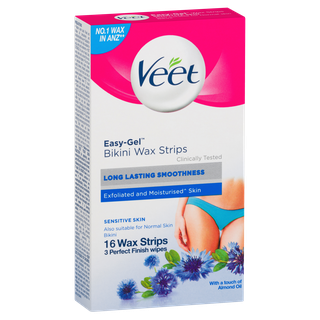 Veet Easy Gel Bikini Wax Strips Sensitive Skin