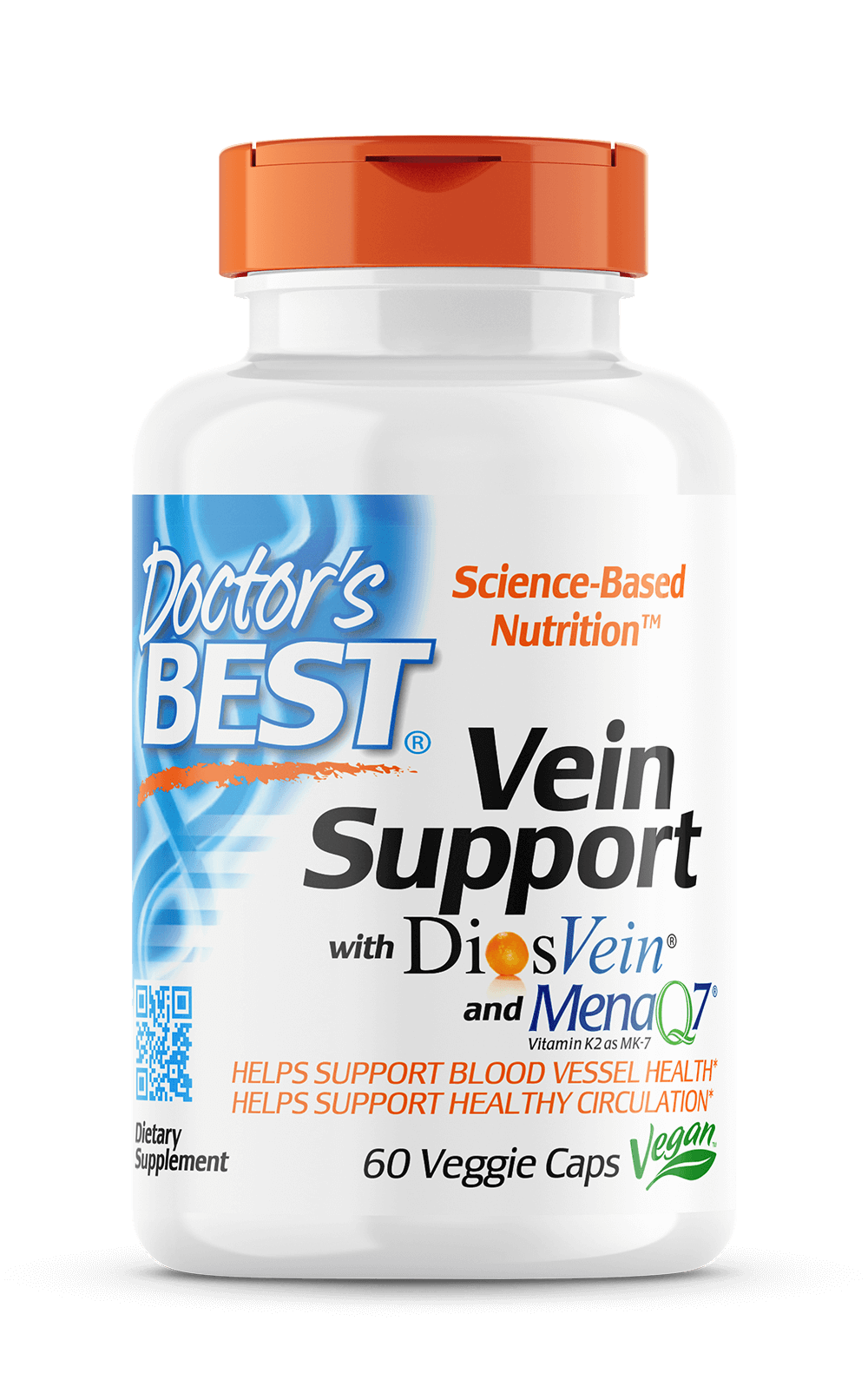 Doctor's Best Vein Support with DiosVein and MenaQ7 60 vege capsules