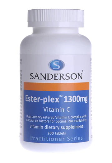 Sanderson ESTER-PLEX 1300mg Easy-to-Swallow Vitamin C 200 tablets