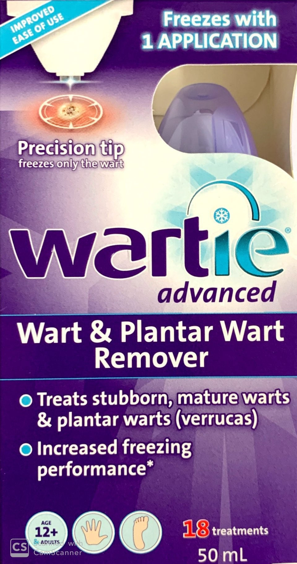Wartie Advanced Wart & Plantar Wart Remover 50ml