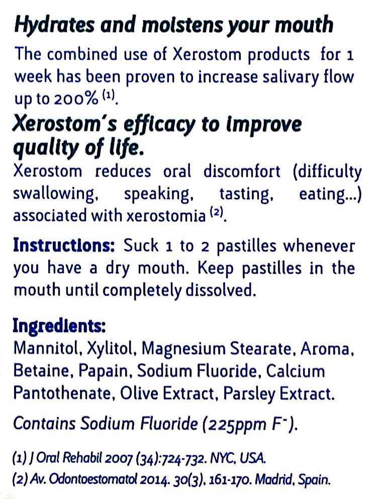 Xerostom With Saliactive Pastilles For Dry Mouth 30 pack