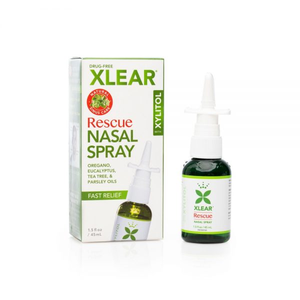 Xlear Rescue Xylitol & Saline Nasal Spray With Essential Oils 45ml