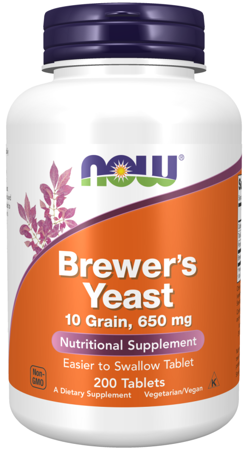 now Brewers Yeast 650 mg 200 tablets