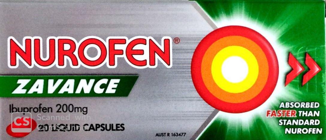 Nurofen Zavance Liquid Capsules 20's